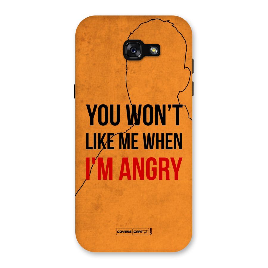 When I M Angry Back Case for Galaxy A7 (2017)