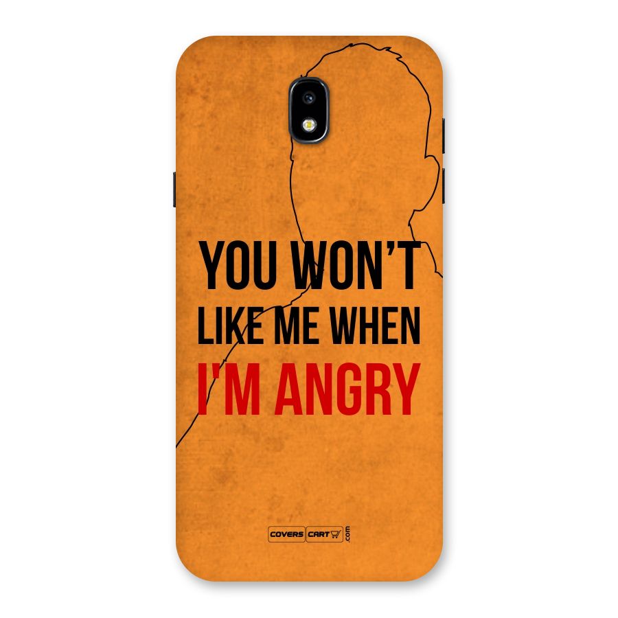 When I M Angry Back Case for Galaxy J7 Pro