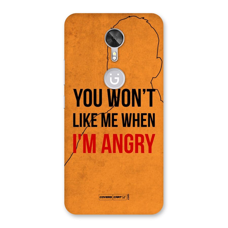 When I M Angry Back Case for Gionee A1
