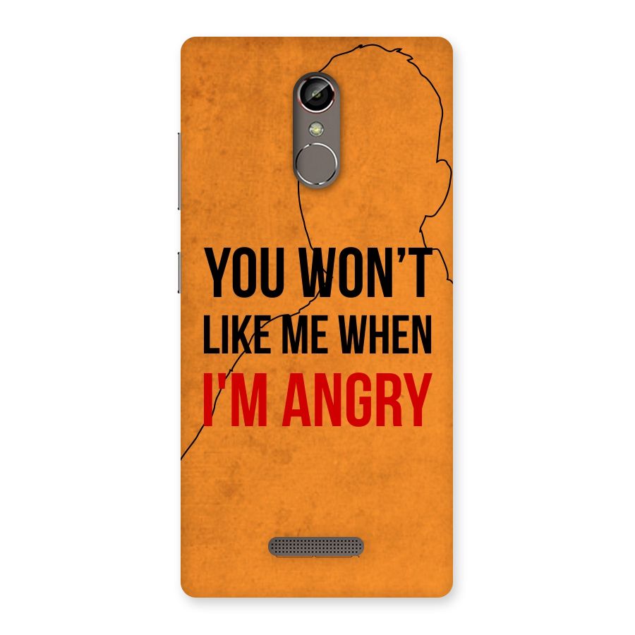 When I M Angry Back Case for Gionee S6s