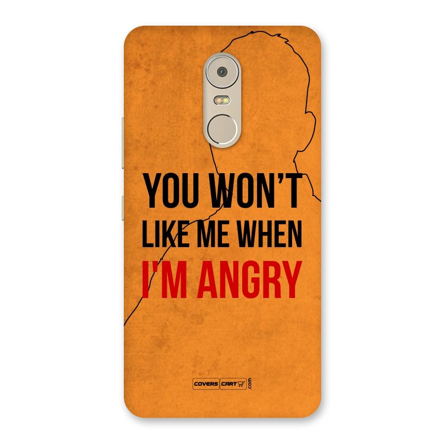 When I M Angry Back Case for Lenovo K6 Note