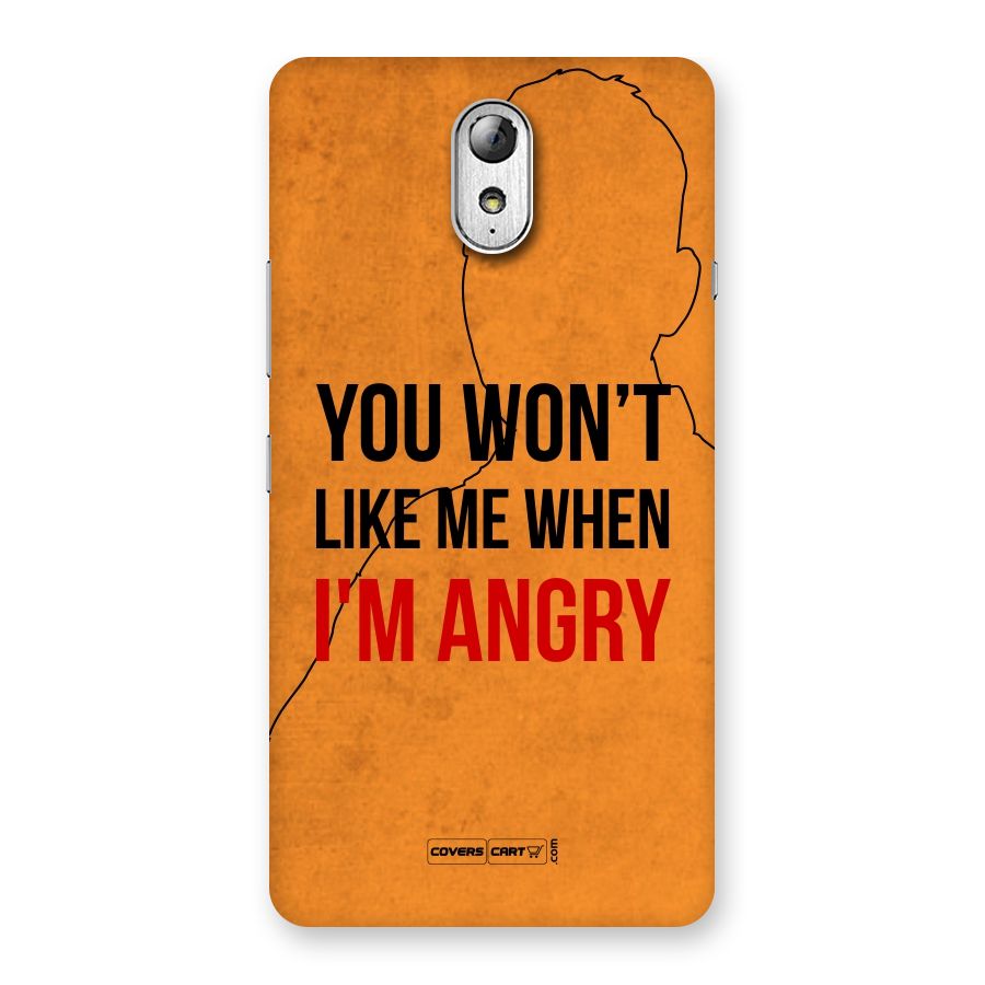 When I M Angry Back Case for Lenovo Vibe P1M