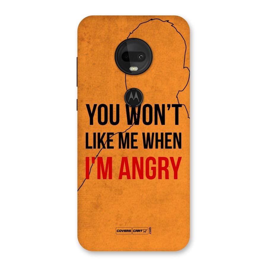 When I M Angry Back Case for Moto G7