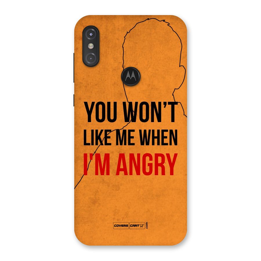 When I M Angry Back Case for Motorola One Power