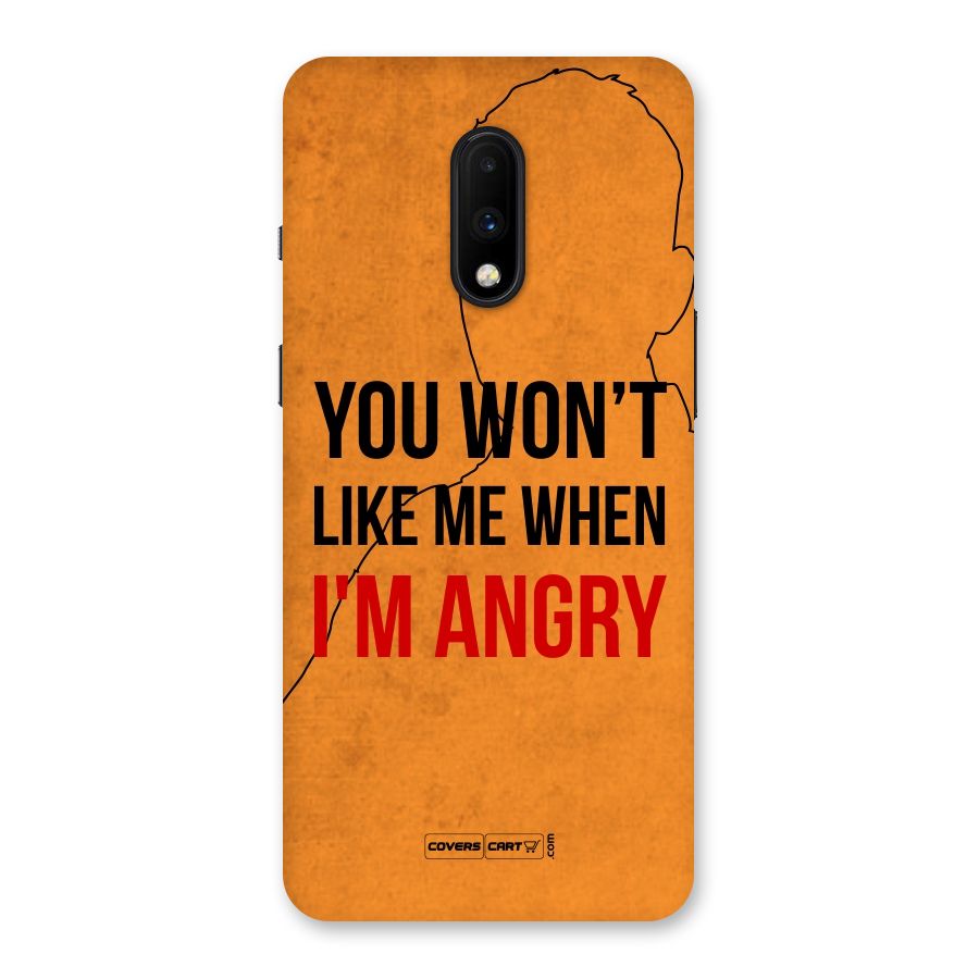 When I M Angry Back Case for OnePlus 7