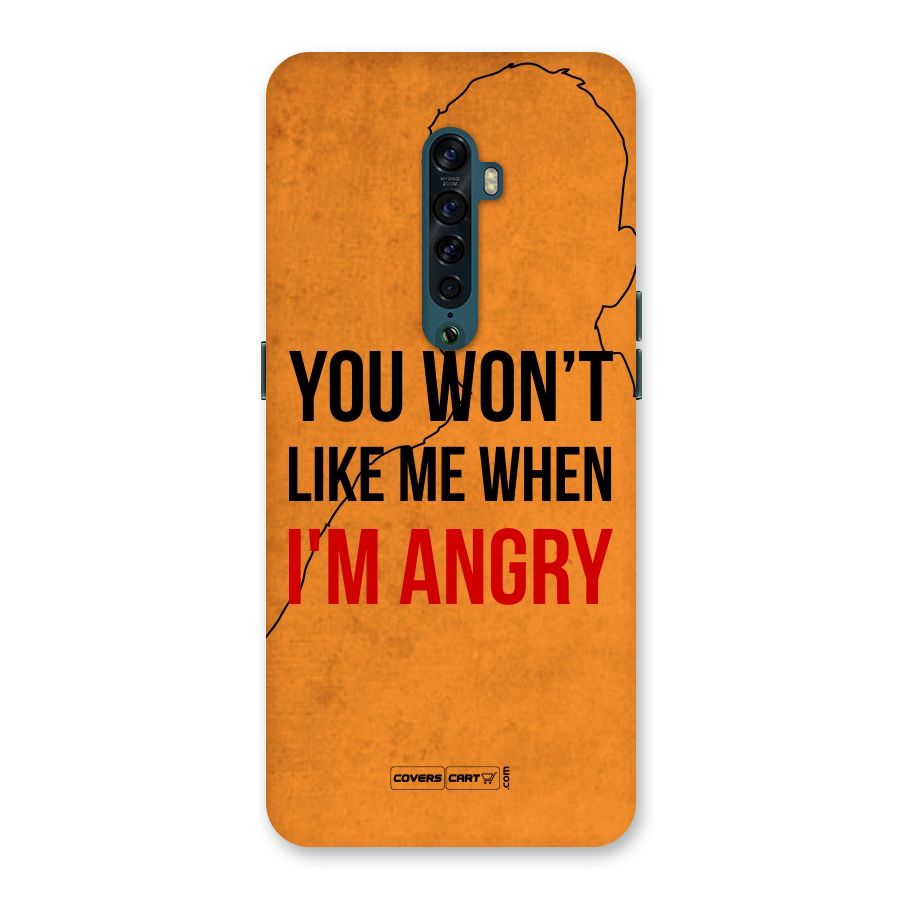 When I M Angry Back Case for Oppo Reno2