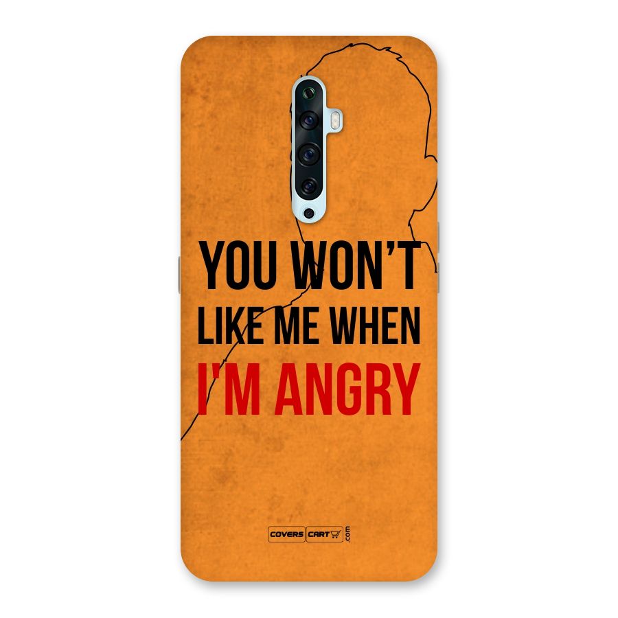 When I M Angry Back Case for Oppo Reno2 Z