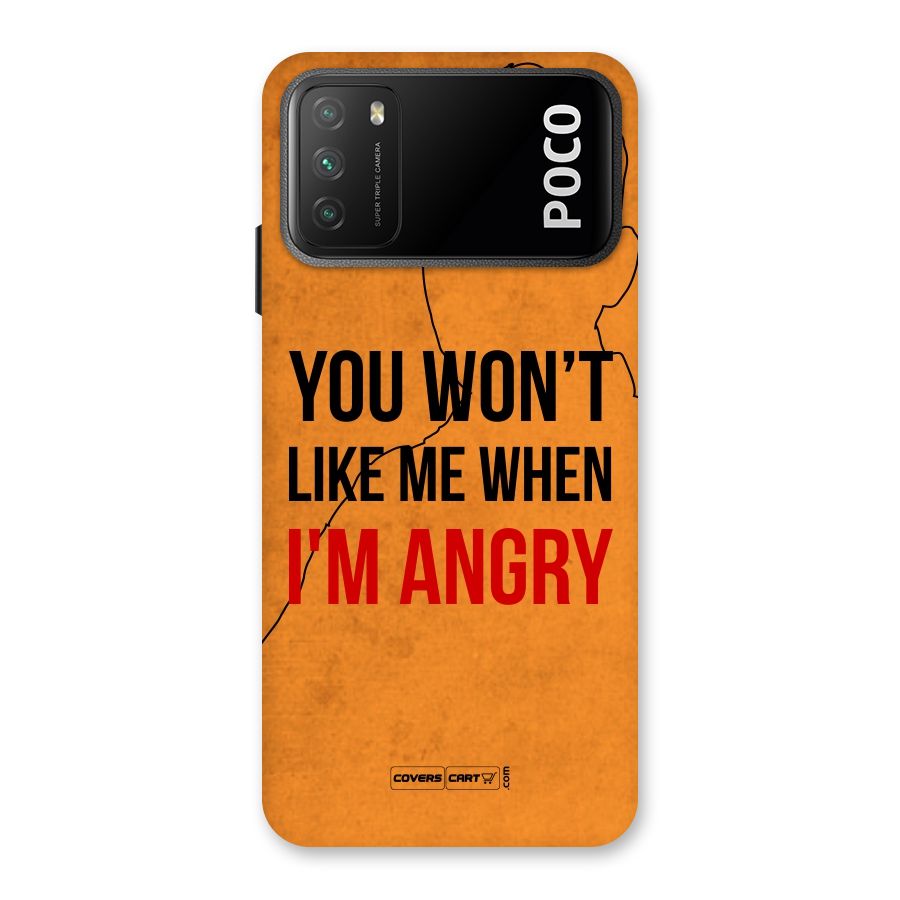 When I M Angry Back Case for Poco M3