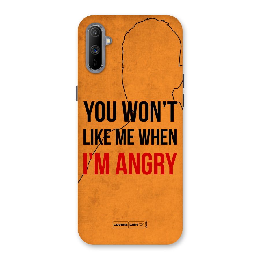 When I M Angry Back Case for Realme C3