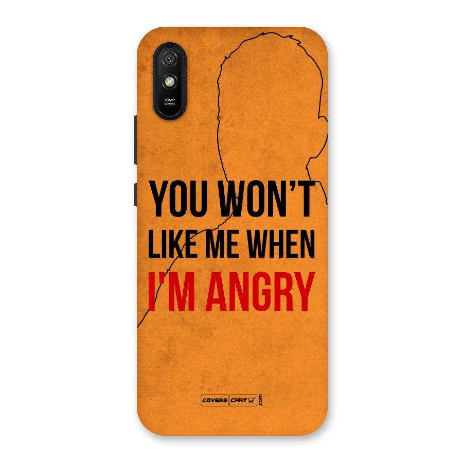 When I M Angry Back Case for Redmi 9A