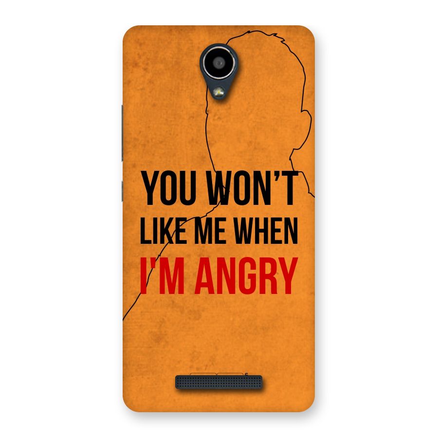When I M Angry Back Case for Redmi Note 2