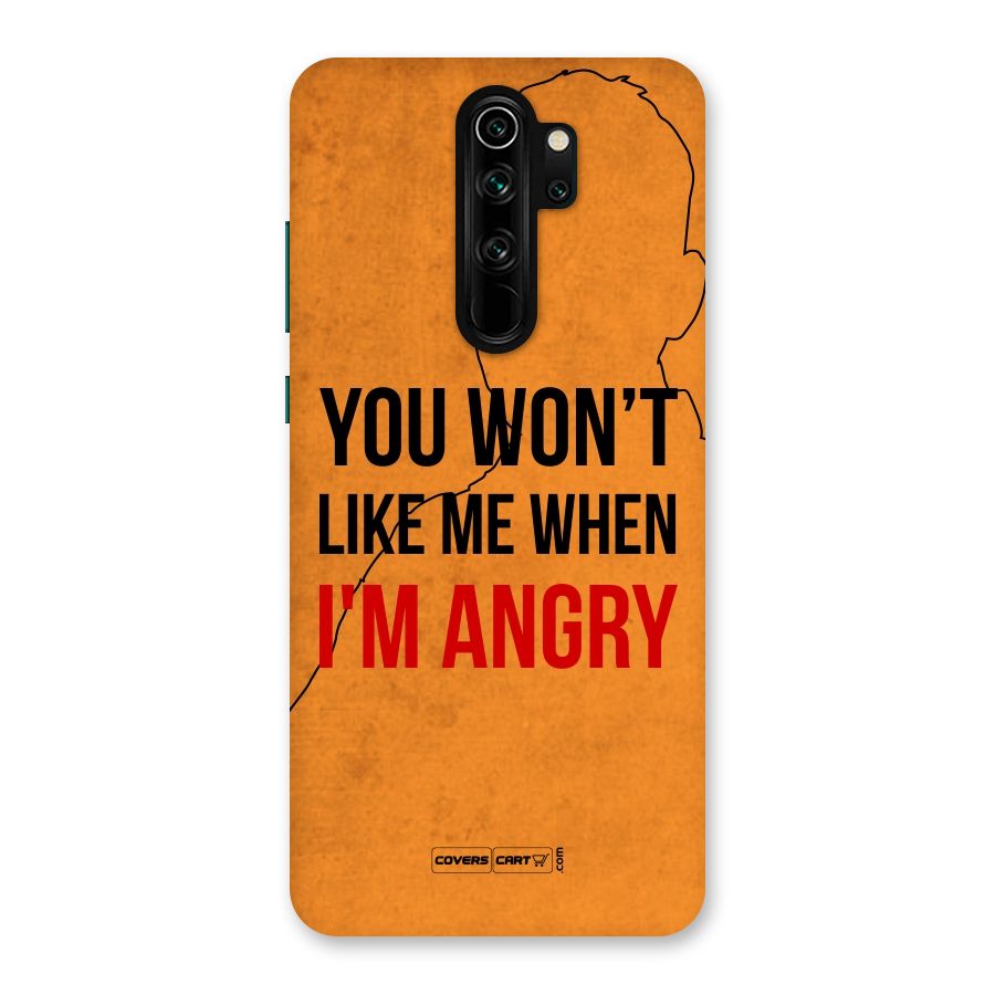 When I M Angry Back Case for Redmi Note 8 Pro