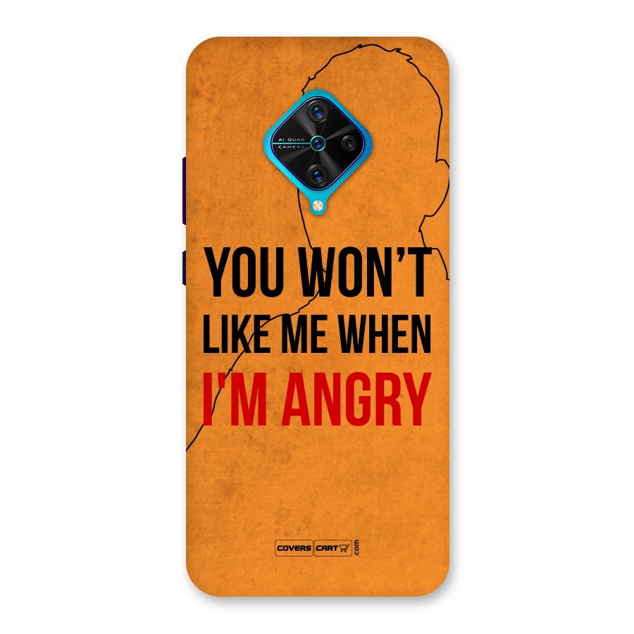 When I M Angry Back Case for Vivo S1 Pro