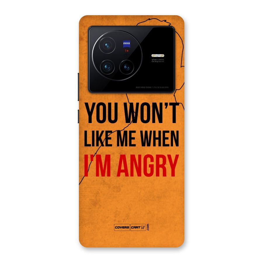 When I M Angry Back Case for Vivo X80