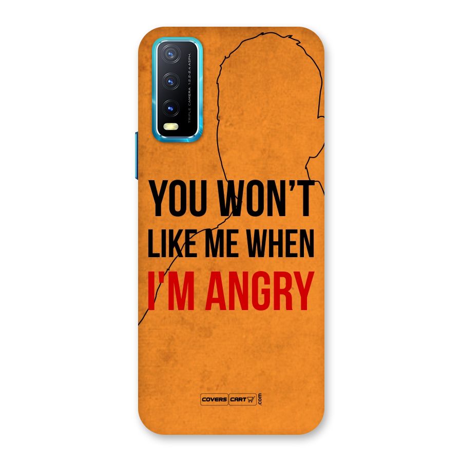 When I M Angry Back Case for Vivo Y20G