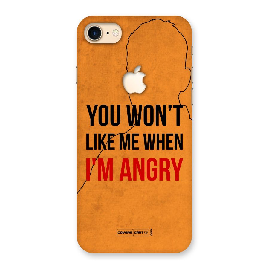 When I M Angry Back Case for iPhone 7 Apple Cut