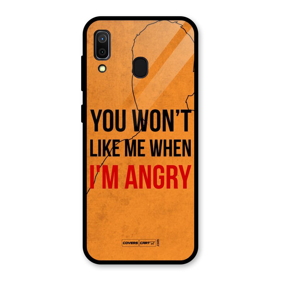 When I M Angry Glass Back Case for Galaxy A30
