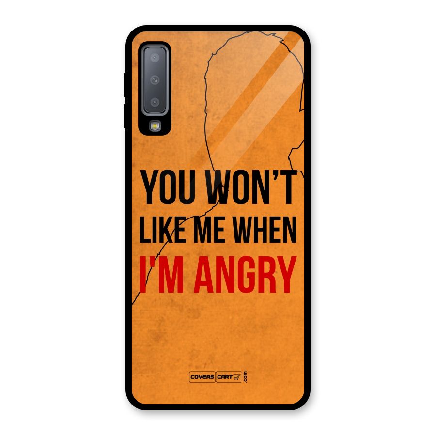 When I M Angry Glass Back Case for Galaxy A7 (2018)