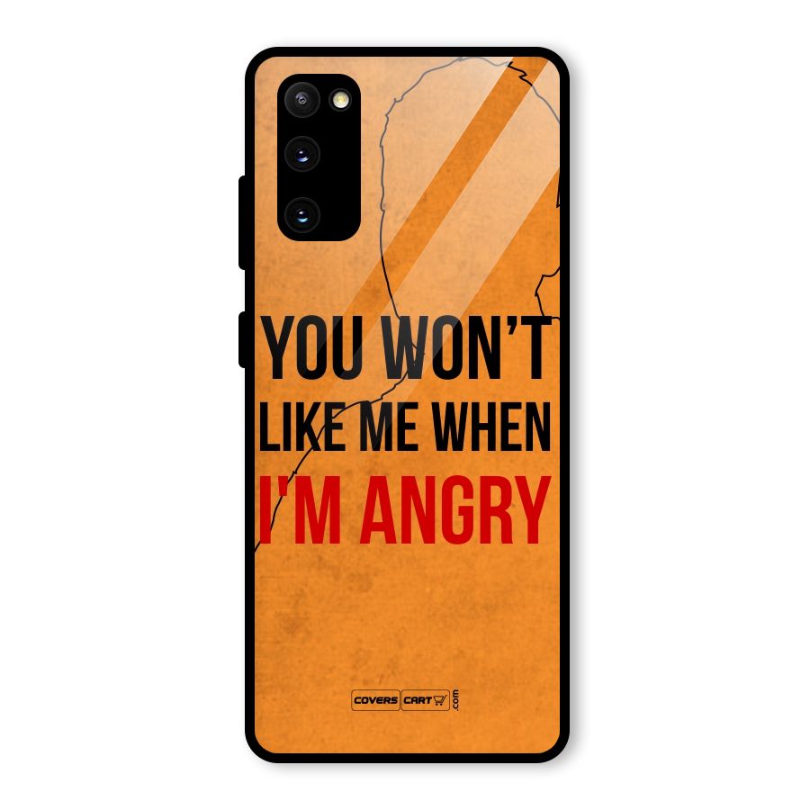 When I M Angry Glass Back Case for Galaxy S20 FE 5G