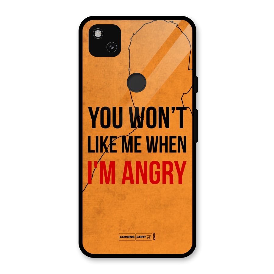 When I M Angry Glass Back Case for Google Pixel 4a