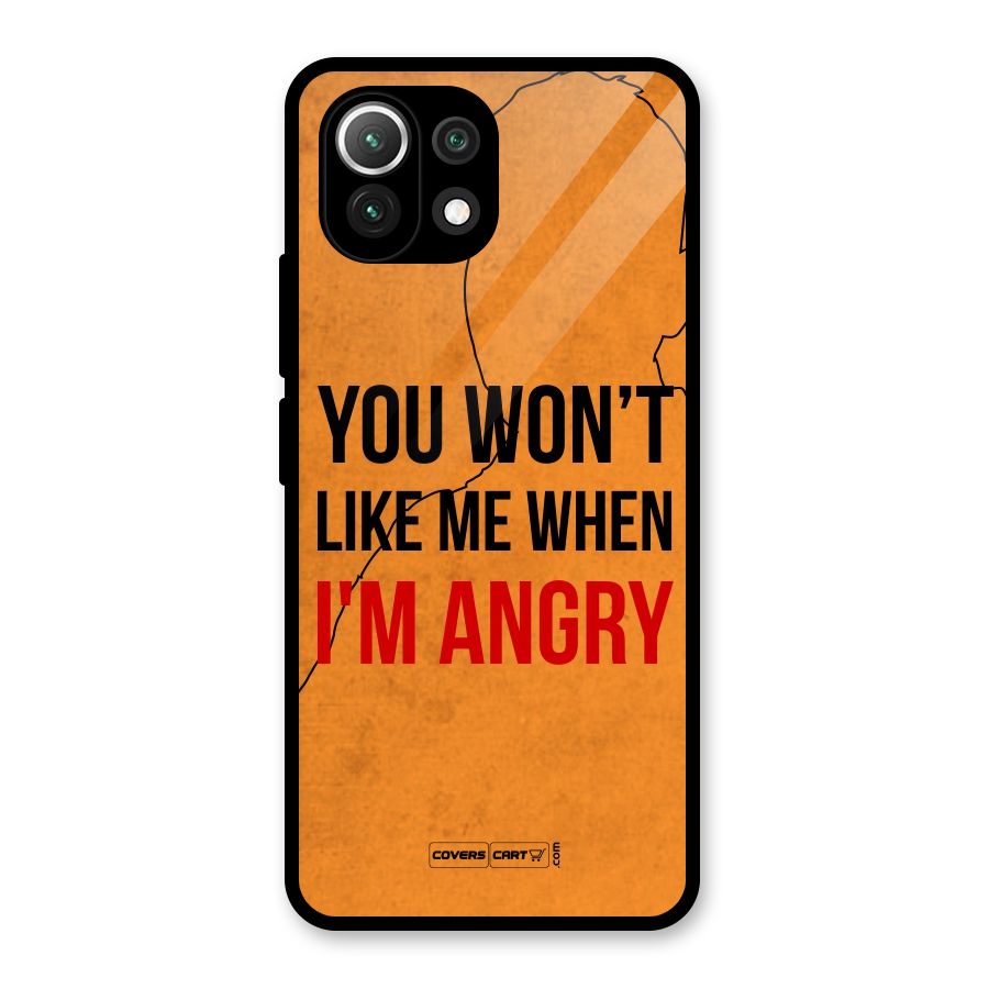 When I M Angry Glass Back Case for Mi 11 Lite