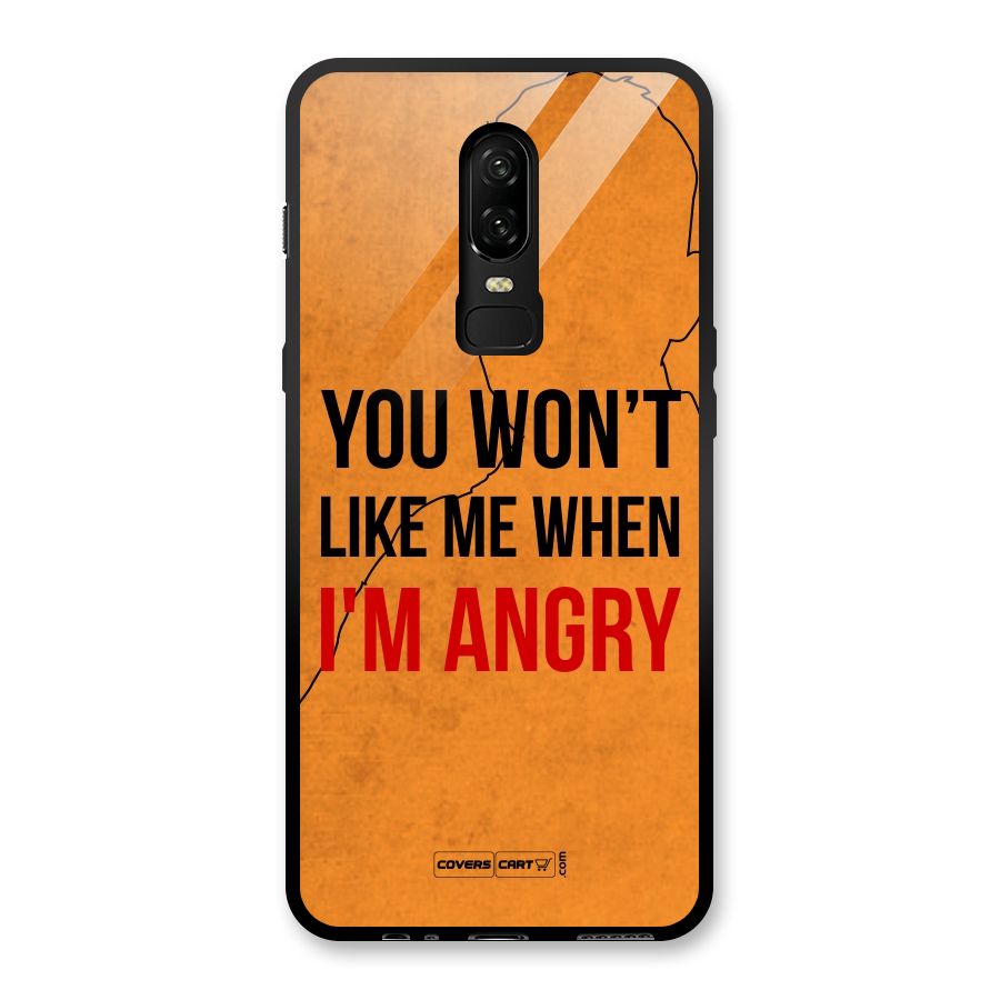 When I M Angry Glass Back Case for OnePlus 6