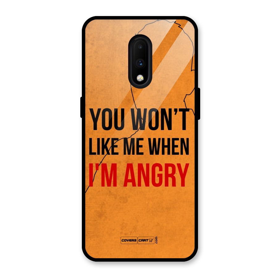 When I M Angry Glass Back Case for OnePlus 7