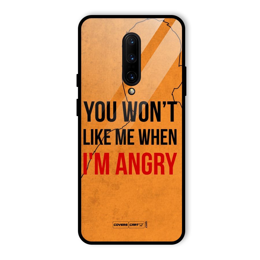 When I M Angry Glass Back Case for OnePlus 7 Pro