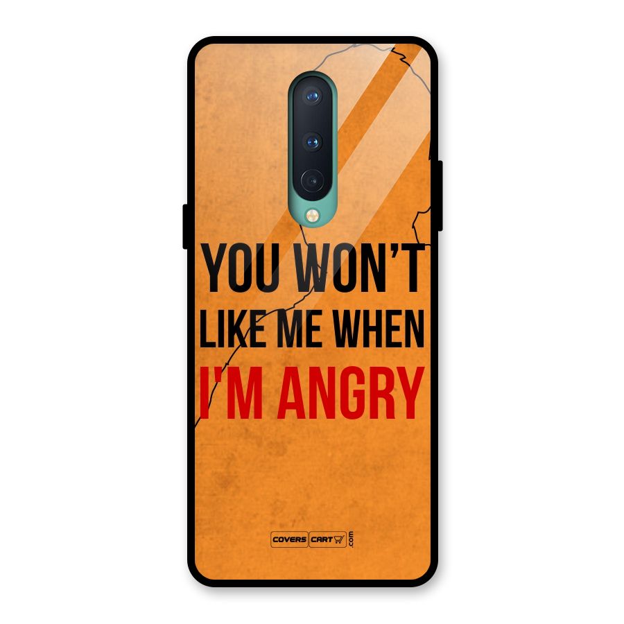 When I M Angry Glass Back Case for OnePlus 8