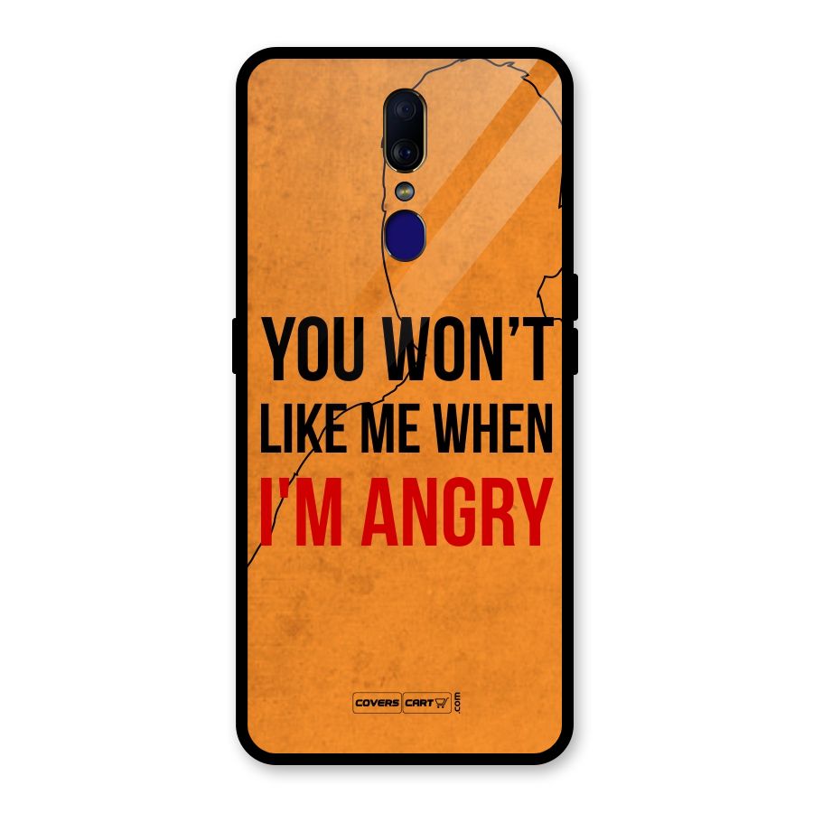 When I M Angry Glass Back Case for Oppo F11