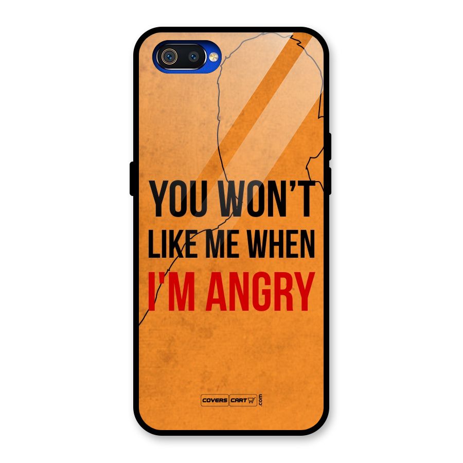 When I M Angry Glass Back Case for Realme C2