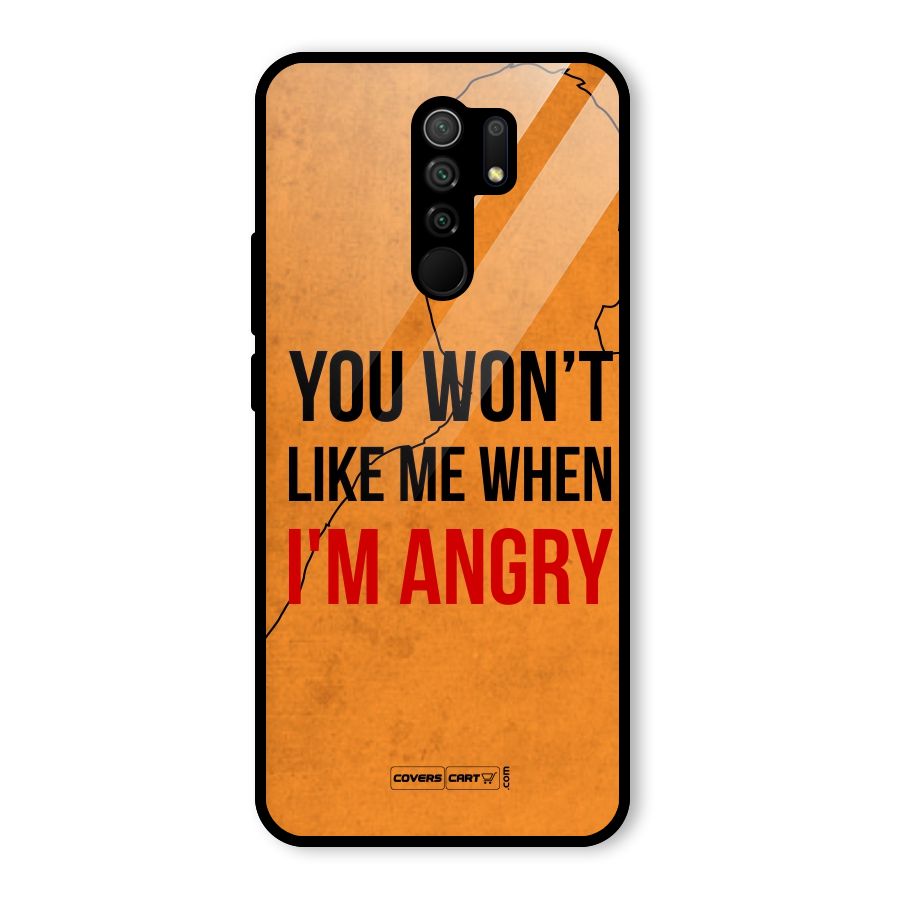 When I M Angry Glass Back Case for Redmi 9 Prime