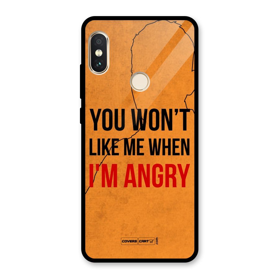 When I M Angry Glass Back Case for Redmi Note 5 Pro