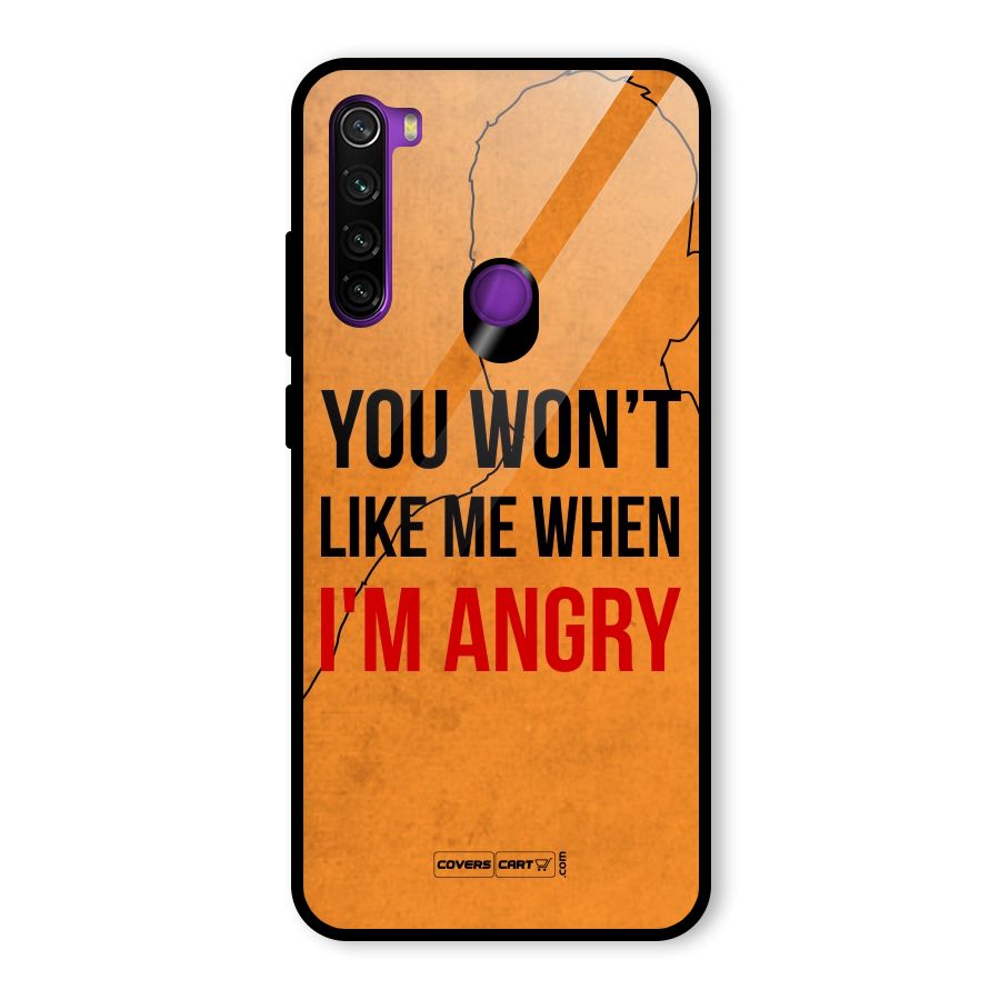 When I M Angry Glass Back Case for Redmi Note 8