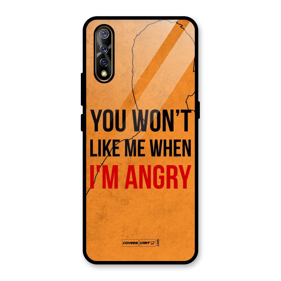 When I M Angry Glass Back Case for Vivo S1