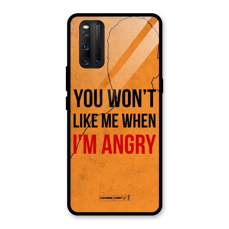 When I M Angry Glass Back Case for Vivo iQOO 3