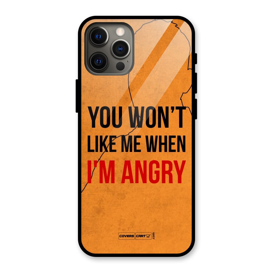 When I M Angry Glass Back Case for iPhone 12 Pro Max