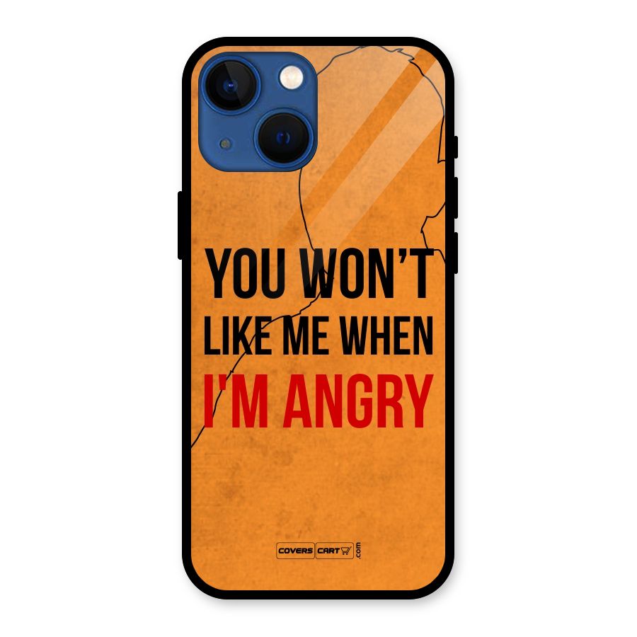 When I M Angry Glass Back Case for iPhone 13 Mini