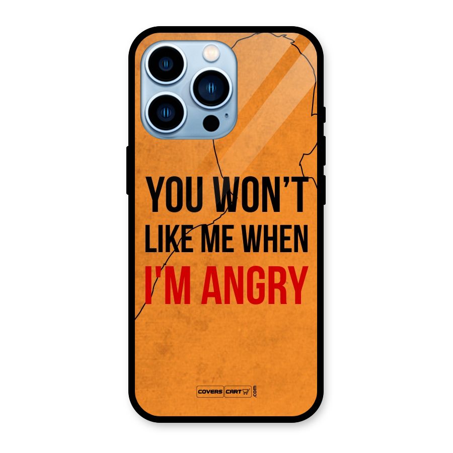 When I M Angry Glass Back Case for iPhone 13 Pro