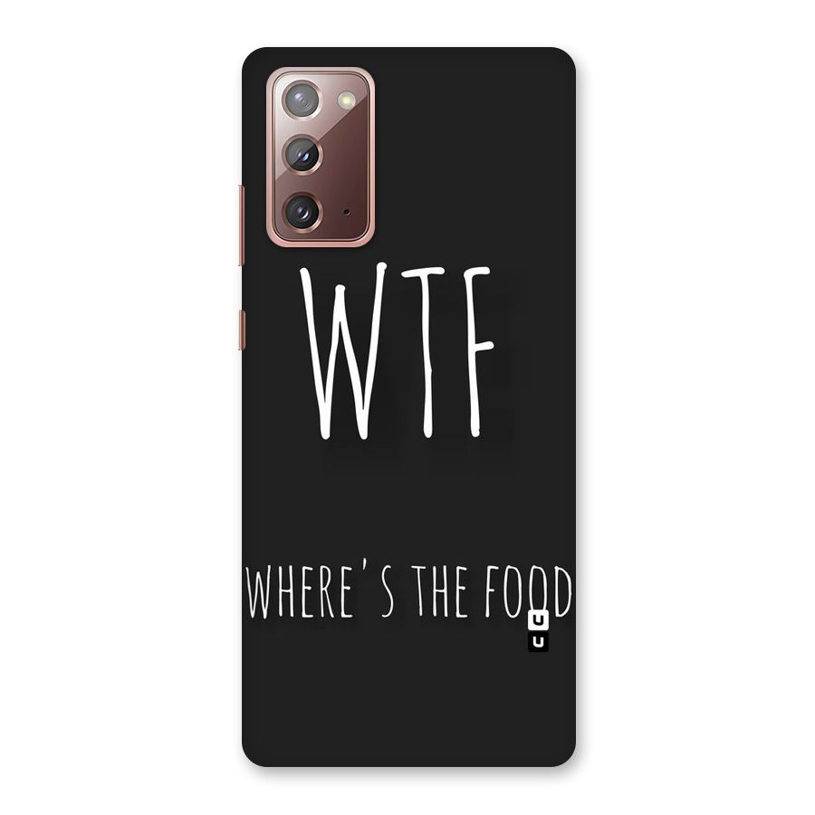 Where The Food Back Case for Galaxy Note 20