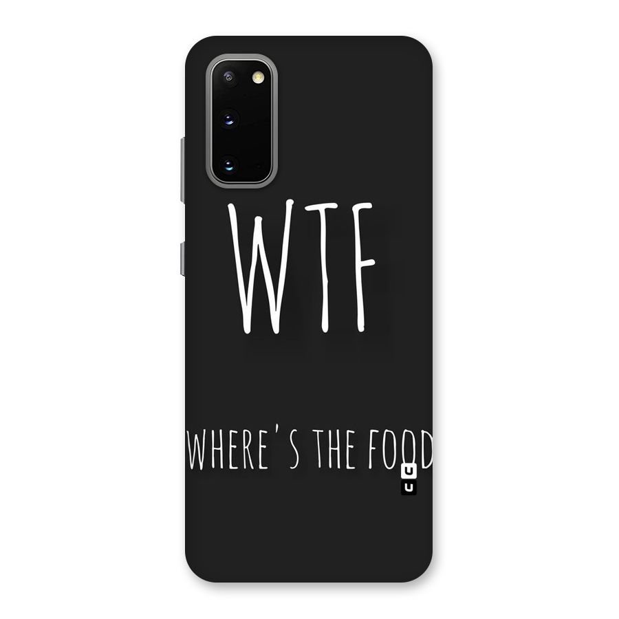 Where The Food Back Case for Galaxy S20