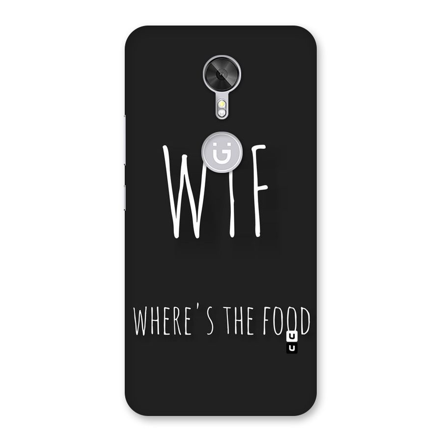 Where The Food Back Case for Gionee A1