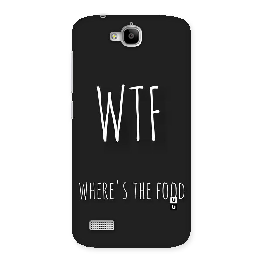 Where The Food Back Case for Honor Holly
