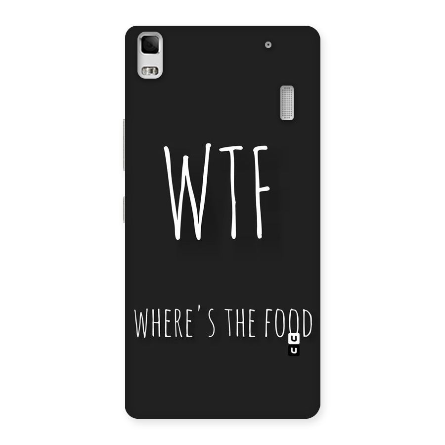 Where The Food Back Case for Lenovo K3 Note