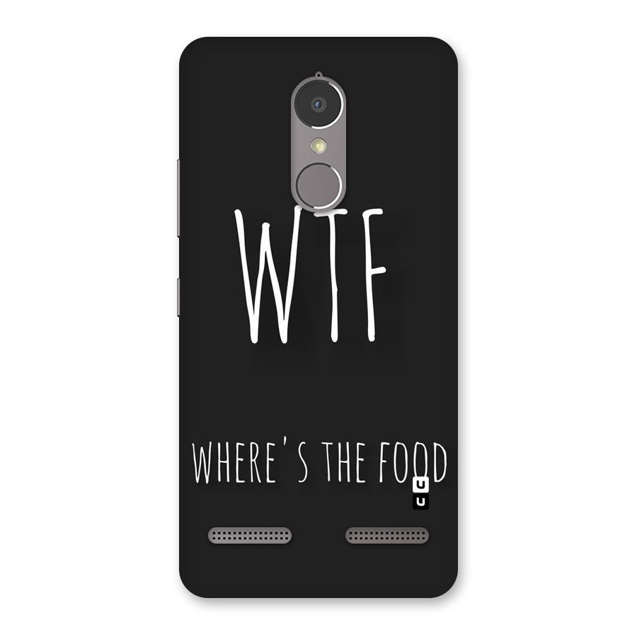 Where The Food Back Case for Lenovo K6
