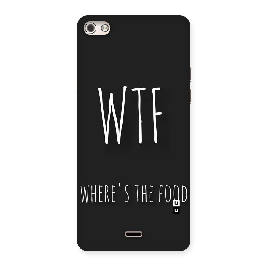 Where The Food Back Case for Micromax Canvas Silver 5