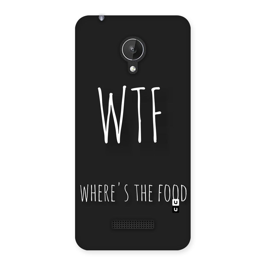 Where The Food Back Case for Micromax Canvas Spark Q380