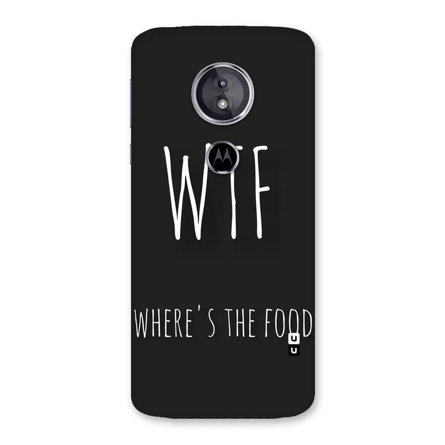 Where The Food Back Case for Moto E5