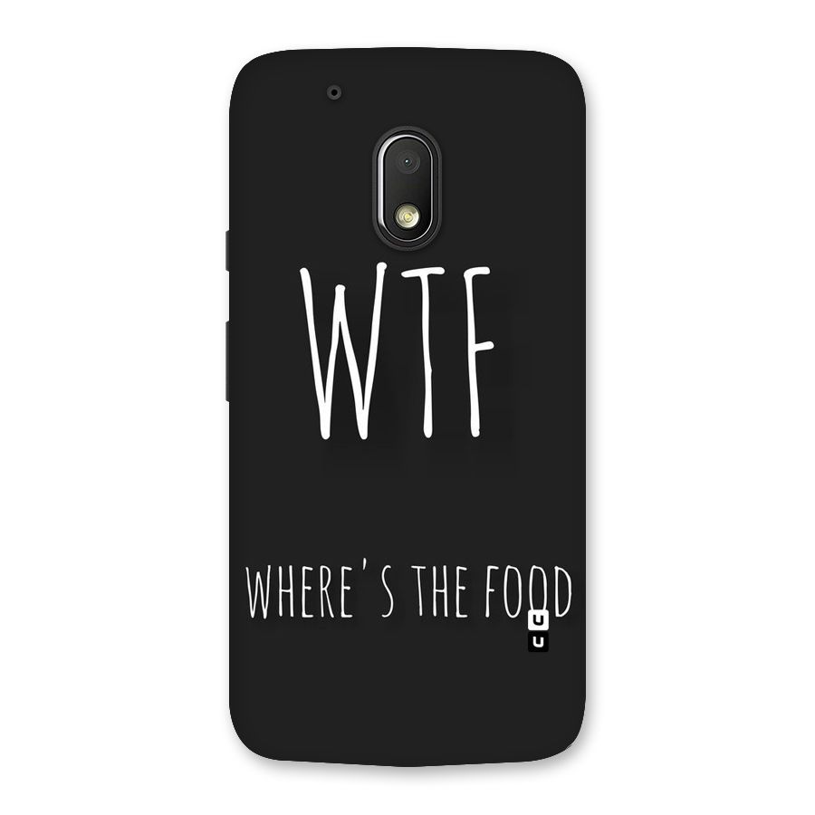 Where The Food Back Case for Moto G4 Play