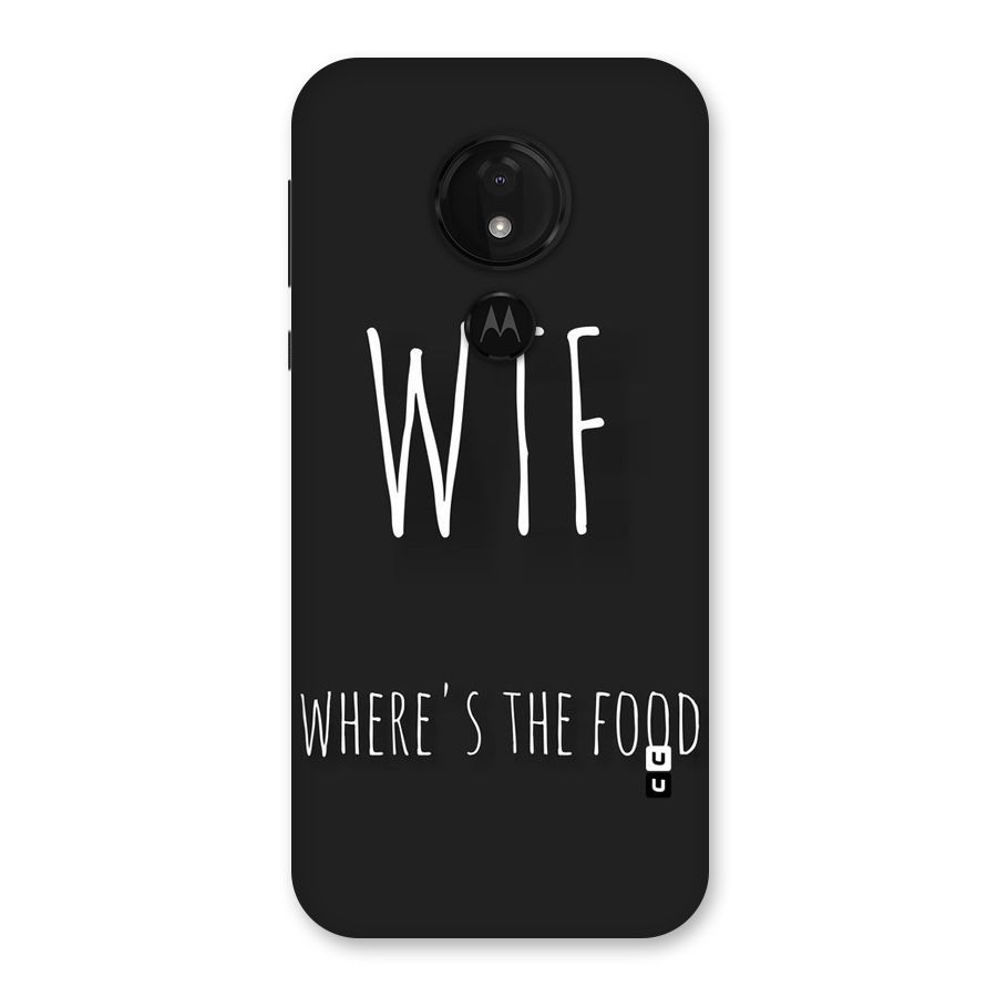 Where The Food Back Case for Moto G7 Power